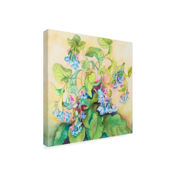 Joanne Porter 'Blue Bell Cluster' Canvas Art,18x18